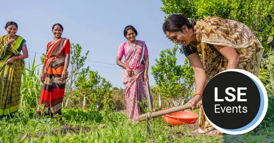 Women farming in a field
