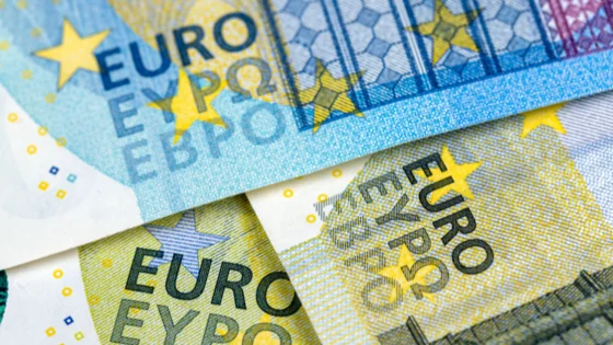 Stack of euros