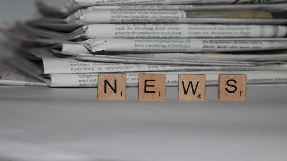 News spelt using scrabble tiles