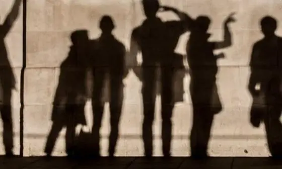 web banner - people and shadows