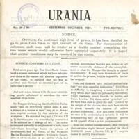 First page of an issue of Urania