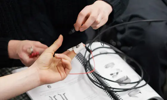 Testing out equipment in the LSE Behavioural Lab