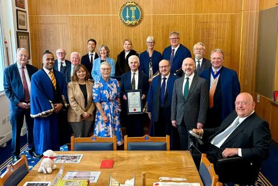 LSE London expert Professor Tony Travers receiving the Freedom of the City of London