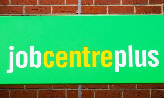 A sign at a Jobcentre.