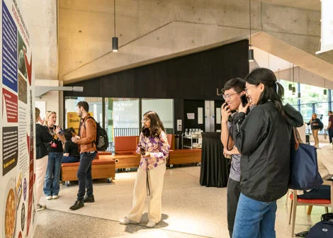 People exploring the Festival exhibition last year.