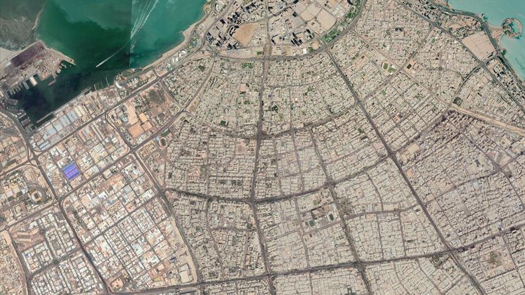 arial view of Kuwait City