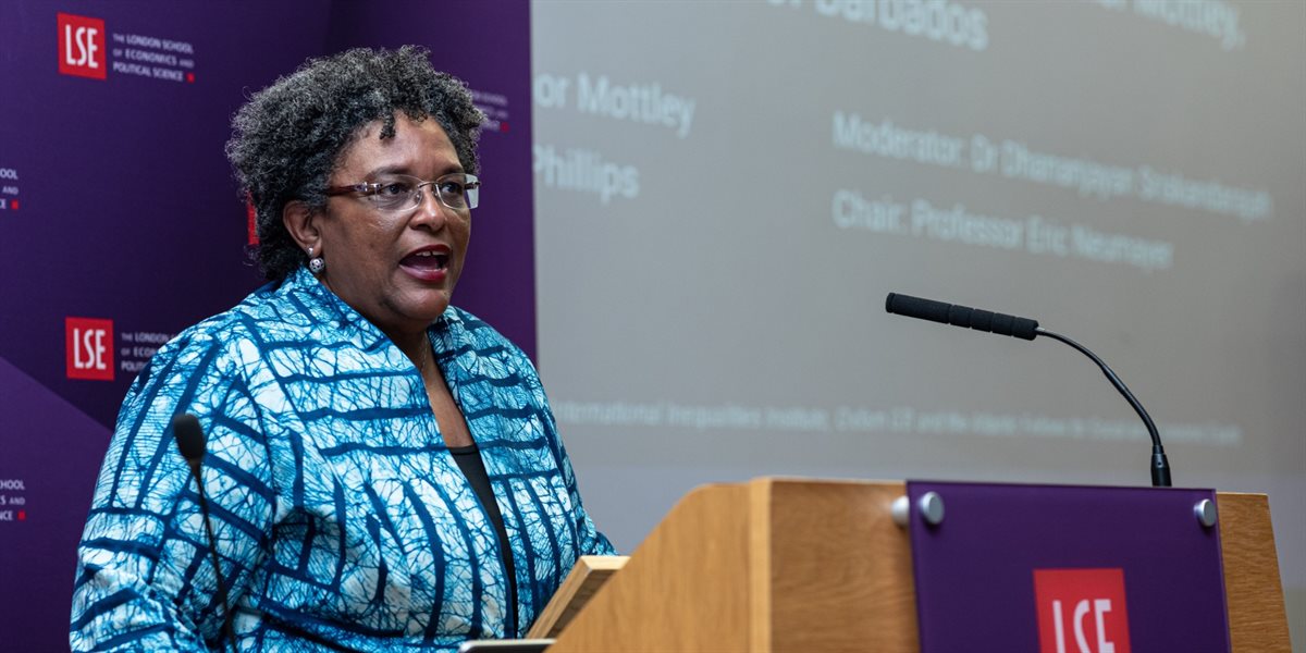 Prime Minister Of Barbados Mia Mottley Visits LSE