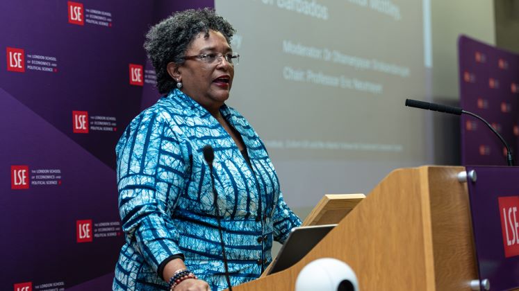 A lecture by Mia Amor Mottley at LSE 2023