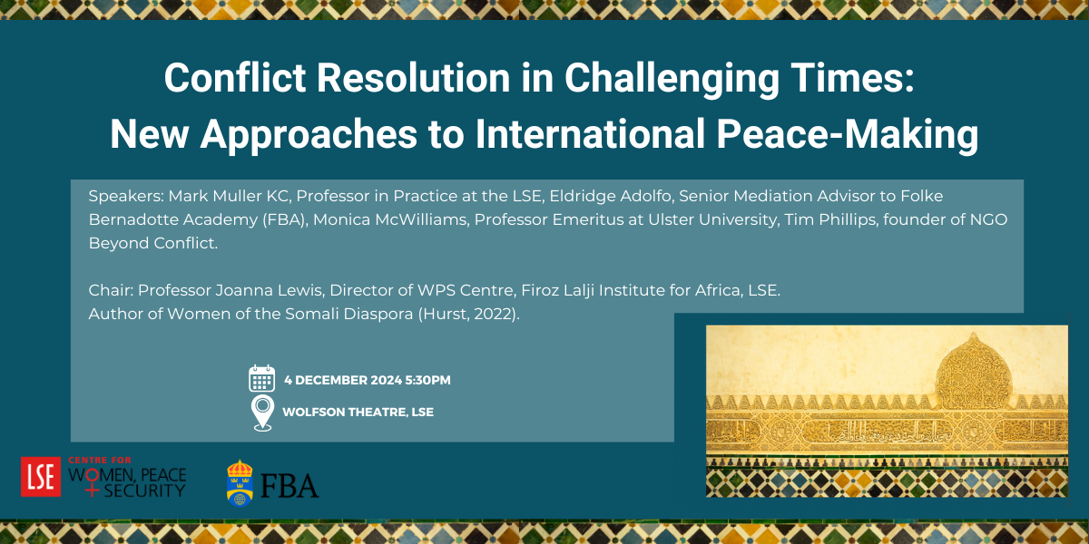 Conflict Resolution in Challenging Times New Approaches to International Peace-Making (1200 x 600 px)