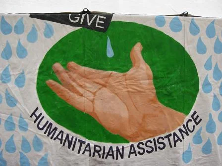 Humanitarian assistance painting. Used with permission CC BY 2.0