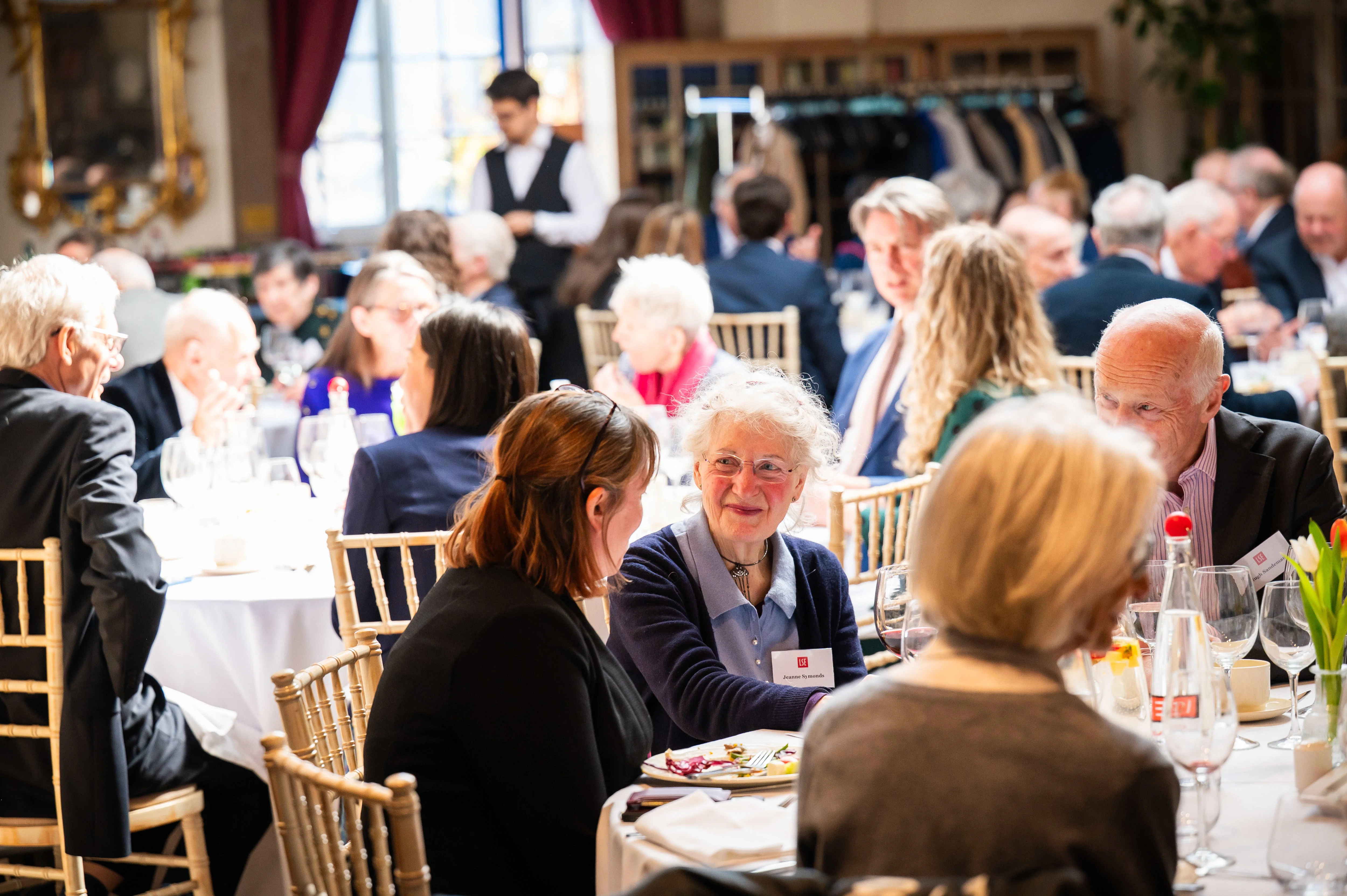 Legacy supporters chat during our Legacy Lunch