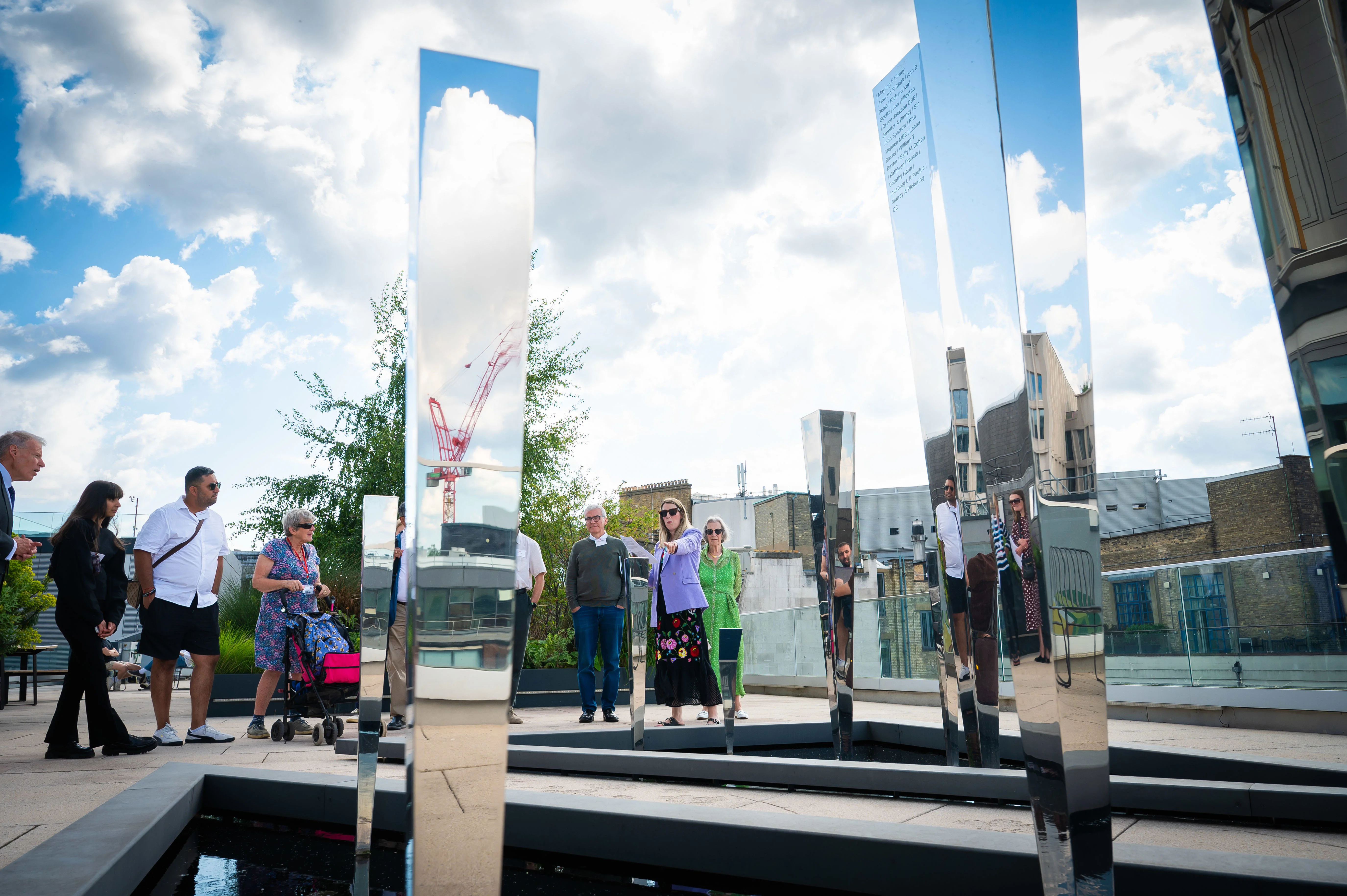 Alumni wander round the Legacy Garden