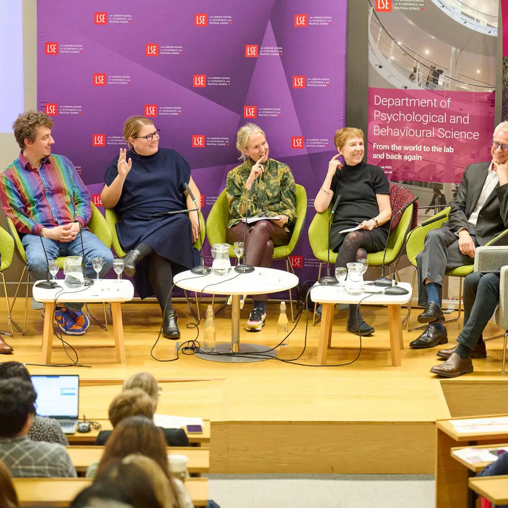 The panel at a AI and the future of Behavioural Science public event