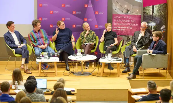 The panel at a AI and the future of Behavioural Science public event