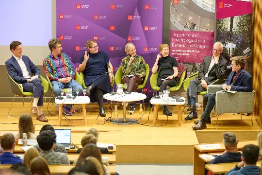 The panel at a AI and the future of Behavioural Science public event