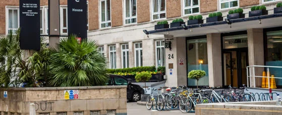 A view of Bankside House accommodation building
