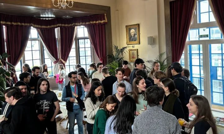 People standing together chatting