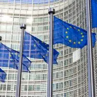 Three European Union flags