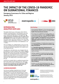 Analytics Note #03 | Emergency Governance Initiative front cover