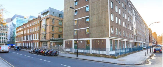 An exterior view of the International Hall residence building at LSE