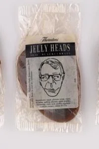 A John Major Jelly Head sweet in wrapping