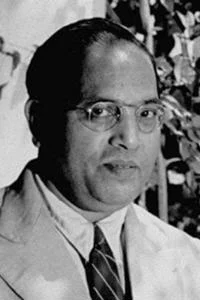 A photo of Ambedkar.