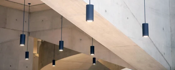 Lights in the Marshall Building