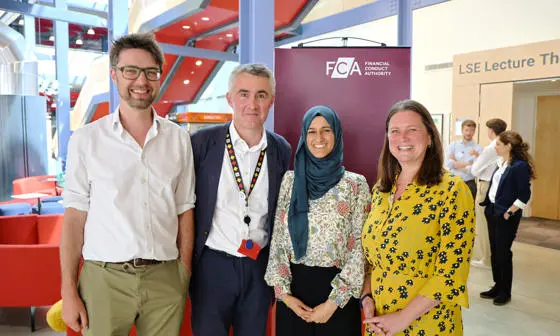 David Stallibrass , Professor Richard Davies, Rahat Siddique and Kate Collyer