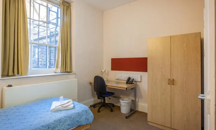 A bedroom in a hall of residence