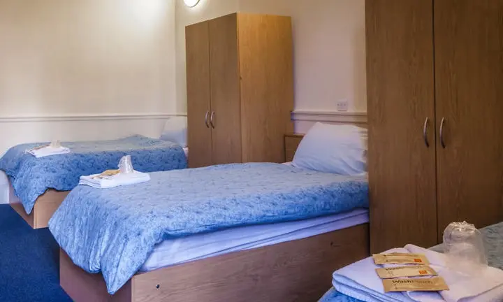 A bedroom in a hall of residence