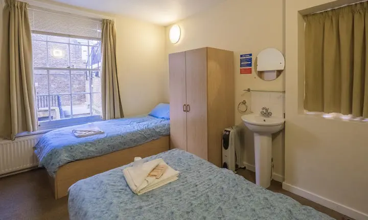 A bedroom in a hall of residence
