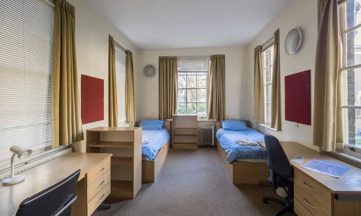 A bedroom in a hall of residence