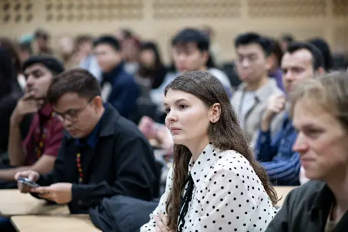 a photo of students in a seminar