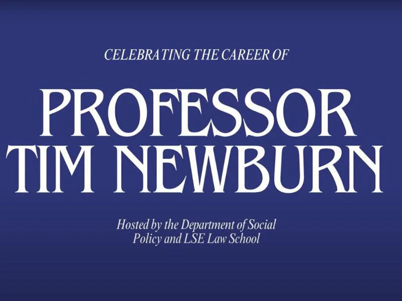 Celebrating the career of Professor Tim Newburn