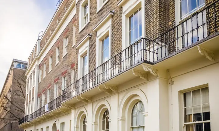 An exterior view of the Passfield Hall accommodation building at LSE