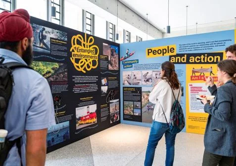 LSE Festival exhibition 'People and action' walls cr Maria Moore | LSE