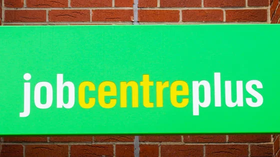 A sign at a Jobcentre.