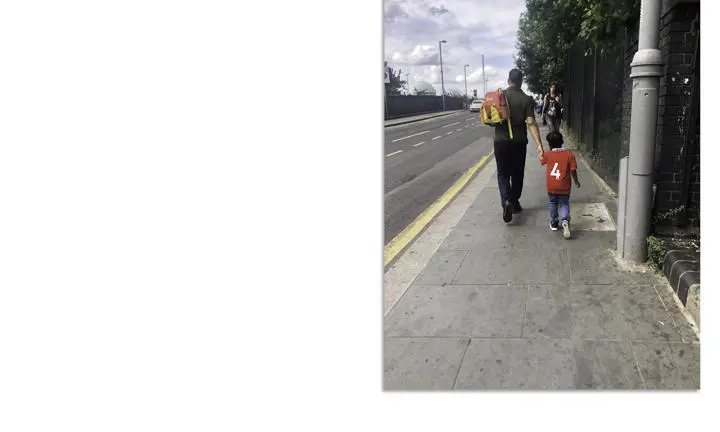 Why are things this way? Photograph of people walking