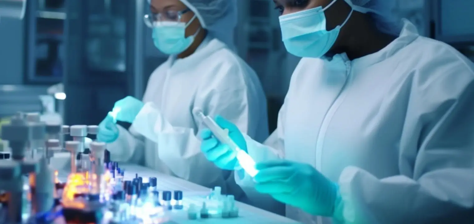 scientists working in a lab