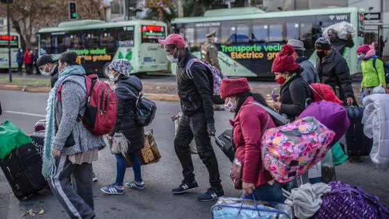 Bolivian migrants in Chile