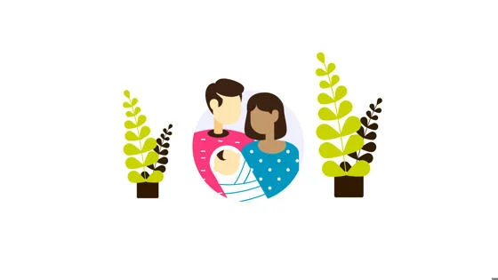 Illustration of a family