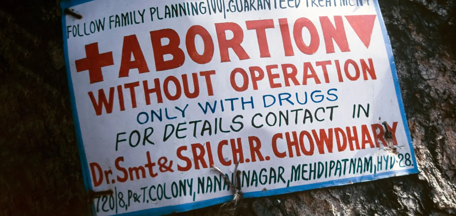 Abortion sign