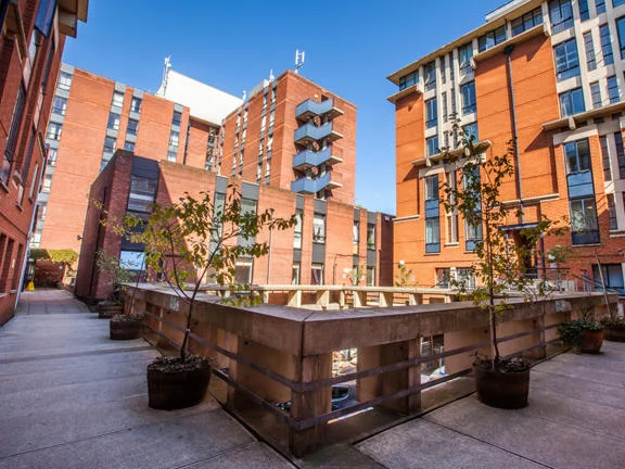 An exterior view of the Rosebery Hall accommodation building at LSE