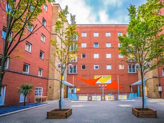 An exterior view of the Sidney Webb House accommodation building at LSE