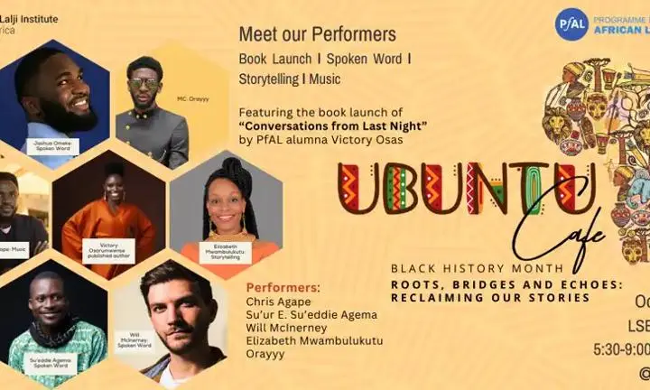 Ubuntu Cafe October 2023 Poster