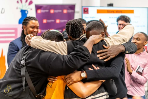 Students at the Ubuntu Cafe