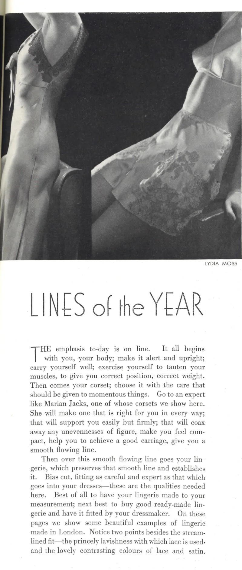 A page from Vogue magazine