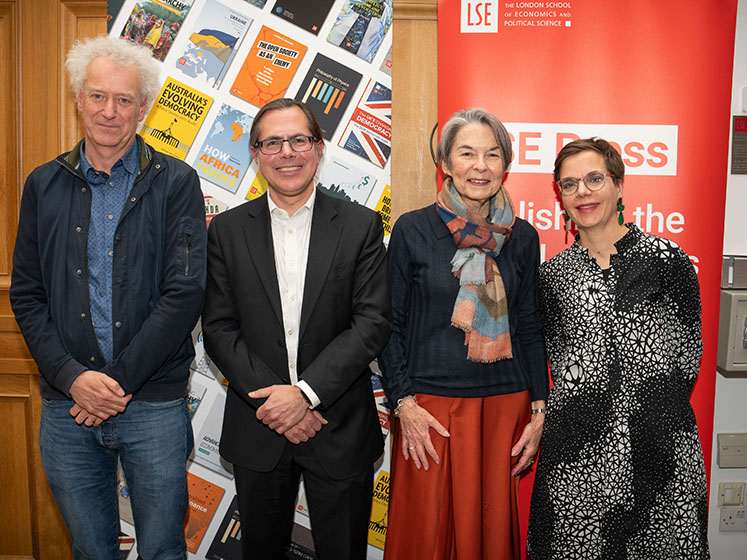 Sarah Worthington and colleagues at an LSE Press event