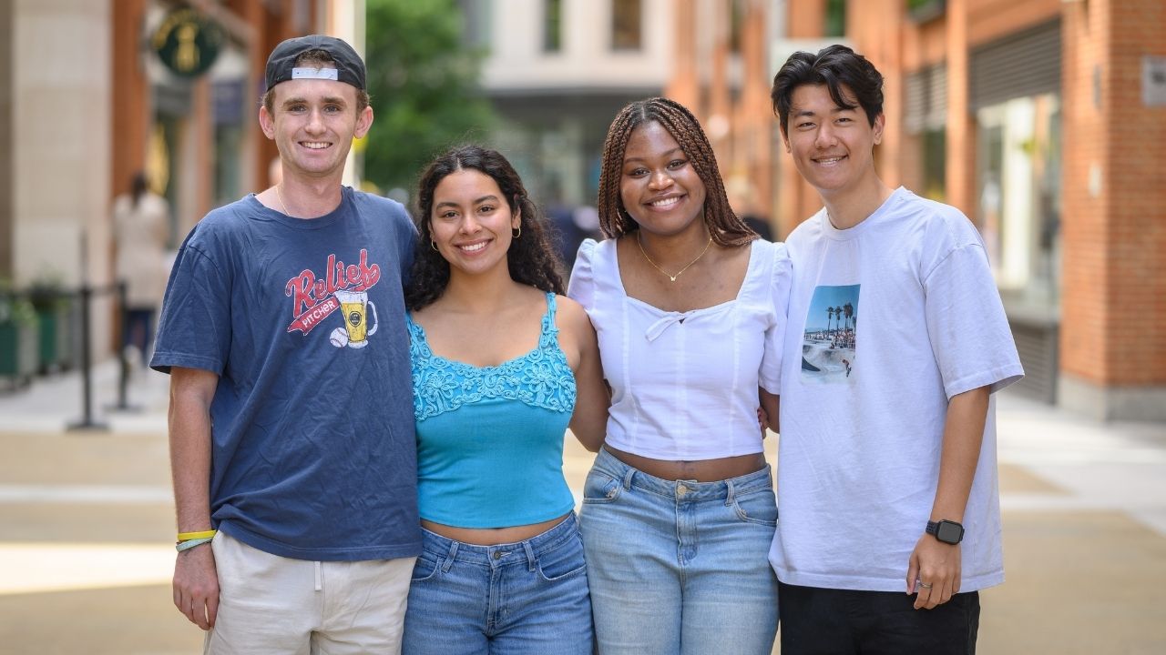 Students smiling at Summer School