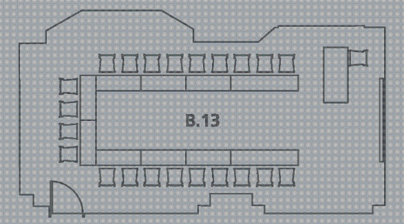 Floor plan of SAL.B.13